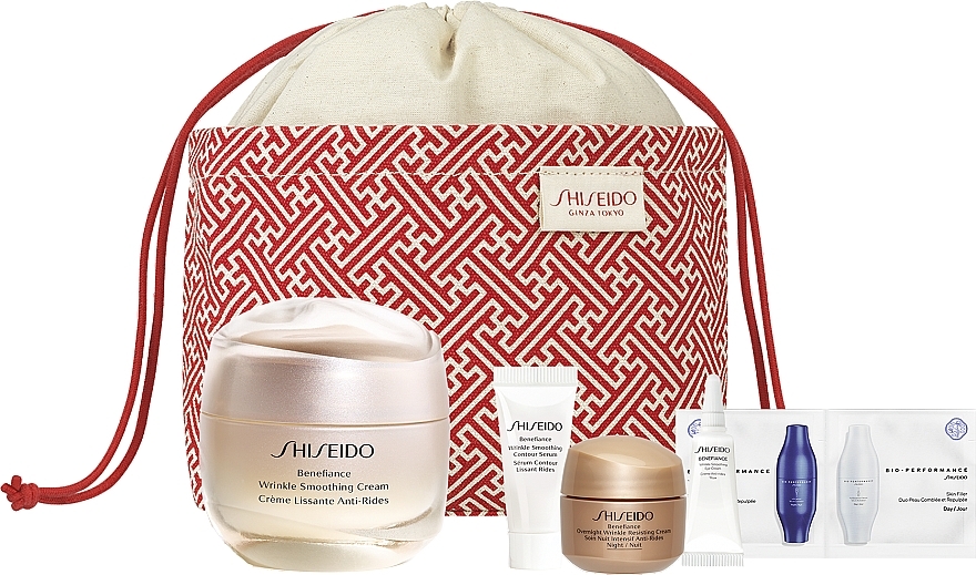 Shiseido Benefiance Wrinkle Smoothong Cream Pouch Set - Set, 6 products — photo N2