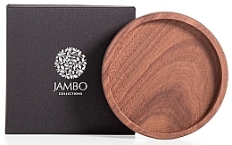 Fragrances, Perfumes, Cosmetics Wooden Candle Holder, S size, 135 mm - Jambo Collections Walnut Candle Plate