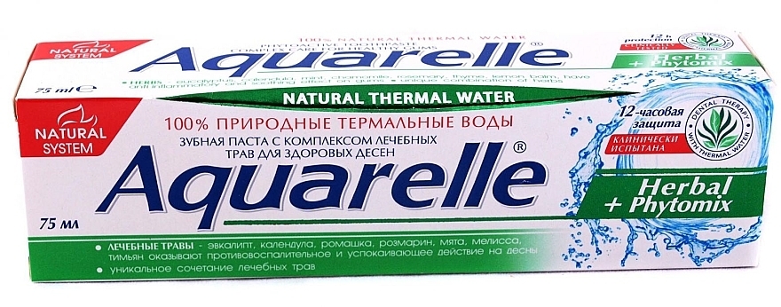 Herbal+Phytomix Toothpaste - Sts Cosmetics Aquarelle Toothpaste — photo N2