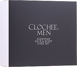 Fragrances, Perfumes, Cosmetics Set - Clochee Men Facial & Body Skin Care Set (f/cr/50ml + show/gel/250ml + bag)