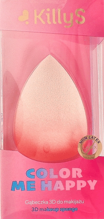 3D Makeup Sponge, light pink - Killys 3D Makeup Sponge Color Me Happy — photo N1