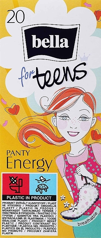 Daily Liners Bella Panty for Teens Energy, 20 pcs - Bella — photo N1