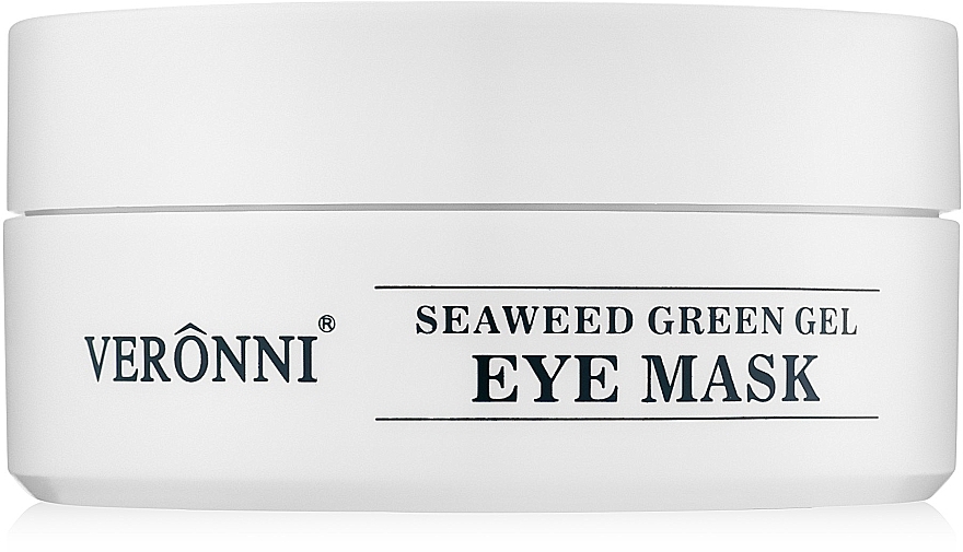 Rejuvenating Hydrogel Eye Patch with Seaweed Extract & Hyaluronic Acid - Veronni Seaweed Green Gel Eye Mask — photo N2