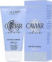 Fragrances, Perfumes, Cosmetics Rejuvenating Day Face Cream with Black Caviar - Vollare Cosmetics Caviar Extract Soothing Day Face Cream SPF 30