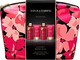 Set, 5 products - Baylis & Harding Boudoire Cherry Blossom Luxury Wash Bag Gift Set — photo N1