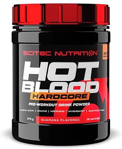 Pre-Workout Complex - Scitec Nutrition Hot Blood Hardcore Blackcurrant Goji Berry — photo N1