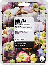 Face Sheet Mask "Mangosteen" - Superfood For Skin Balancing Sheet Mask — photo N1