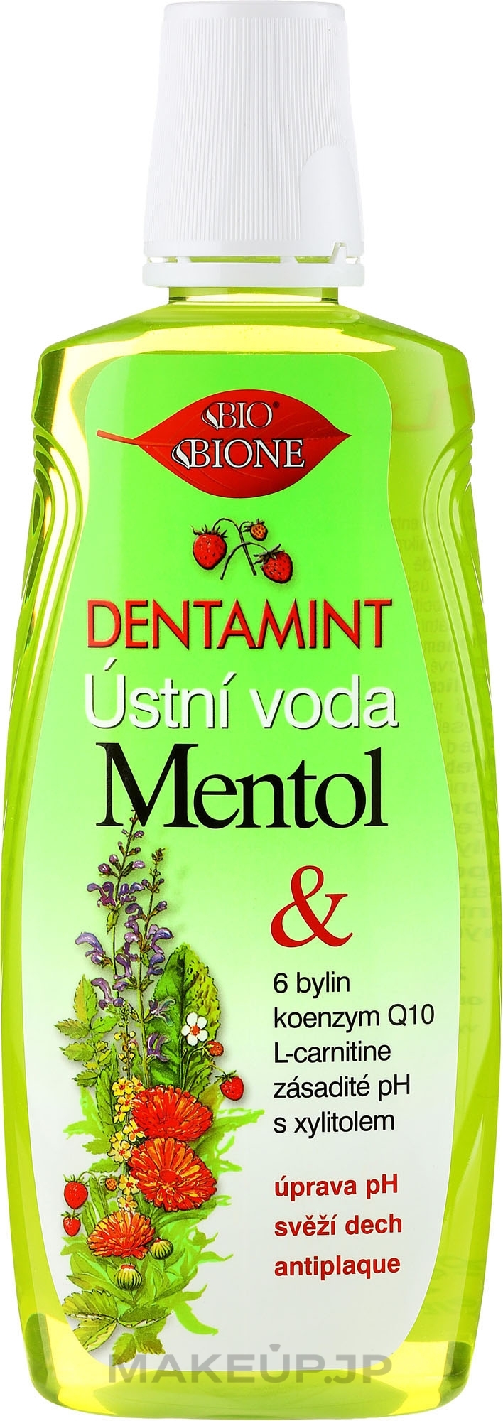 Mouthwash - Bione Cosmetics Dentamint Mouthwash Menthol — photo 500 ml