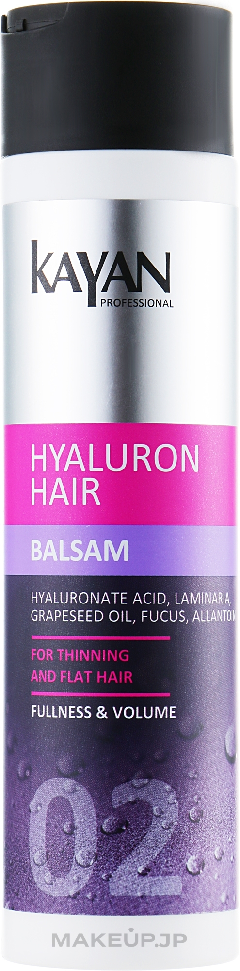 Thinning & Flat Hair Balm - Kayan Professional Hyaluron Hair Balsam — photo 250 ml