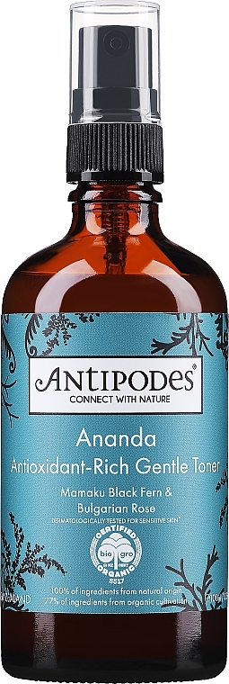 Face Tonic with High Concentration of Antioxidants - Antipodes Ananda Antioxidant-Rich Gentle Toner — photo N1