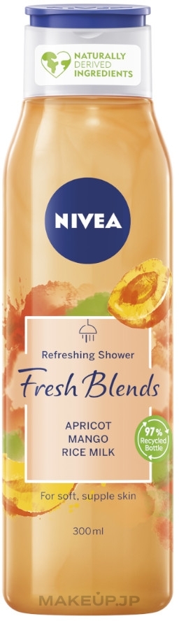 Shower Gel "Apricot, Mango, Rice Milk" - Nivea Fresh Blends Refreshing Shower Apricot Mango Rice Milk — photo 300 ml