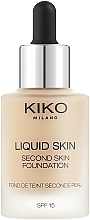 Foundation - KIKO Milano Liquid Skin Second Skin Foundation (20 -Cool Rose) — photo N1