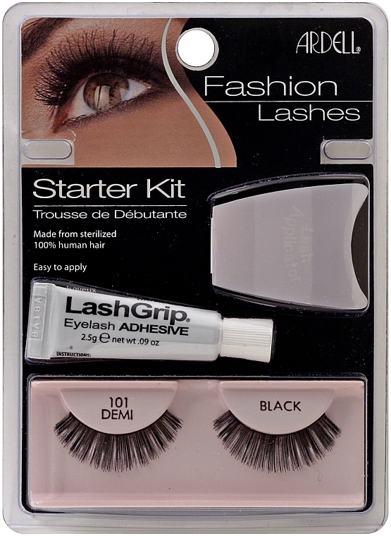 Set - Ardell Fashion Lashes Starter Kit Demi Black 101 — photo N1