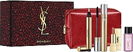 Fragrances, Perfumes, Cosmetics Set - Yves Saint Laurent Touche Eclat (mascara/7.5ml + demaquillant/8ml + lipstick/1.4ml + highl/2.5ml + pouch)