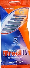 Fragrances, Perfumes, Cosmetics Disposable Razor, 5 pcs - Treet II Skin Mate