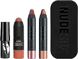 Fragrances, Perfumes, Cosmetics セット - Nudestix Mini Sunset ヌードきっと (ブラシ/1.8g + l/バーム/2.5g + e/ペン/2.5g)