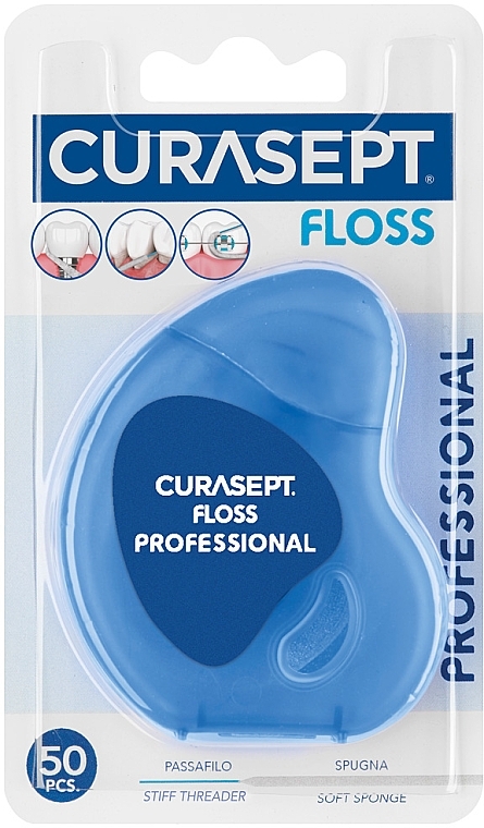 Professional Dental Floss, 50 pcs - Curaprox Curasept Dental Floss Professional — photo N1