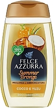 Fragrances, Perfumes, Cosmetics Coconut & Yuzu Shower Gel - Felce Azzurra Summer Bronze Cocco & Yuzu Shower Gel