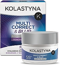 Fragrances, Perfumes, Cosmetics Rejuvenating Day Cream - Kolastyna Multi Correct & Blur Lifting Day Cream 55+