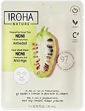 Sheet Mask - Iroha Nature Anti-Age Noni + Hyaluronic Acid Sheet Mask — photo N1