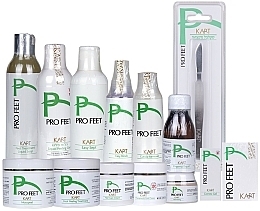 Fragrances, Perfumes, Cosmetics Set - Kart Pro Feet 14 (soap/250ml + liquid/250ml + gel/250ml + liquid/120ml + liquid/120ml + liquid/120ml + pil/100ml + cr/100ml + cr/60ml + cr/50ml + pil/30ml + gel/10ml + scalpel + plaster)