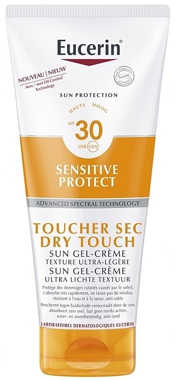 Body Gel-Cream - Eucerin Sun Protection Sensitive Protect Sun Gel-Cream Dry Touch SPF 30 — photo N1