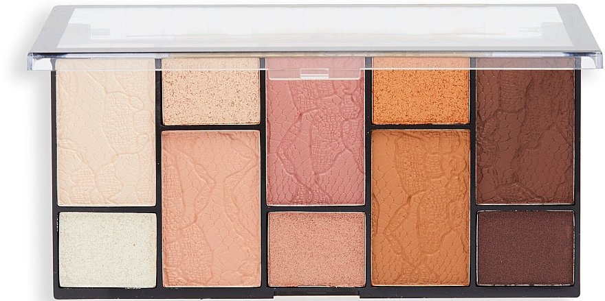 Eyeshadow Palette - Makeup Revolution Reloaded Dimension Eyeshadow Palette Neutral Charm — photo N1