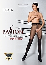 Fragrances, Perfumes, Cosmetics Erotic Tights with Cutout 'Tiopen' 012, 20 Den, black - Passion