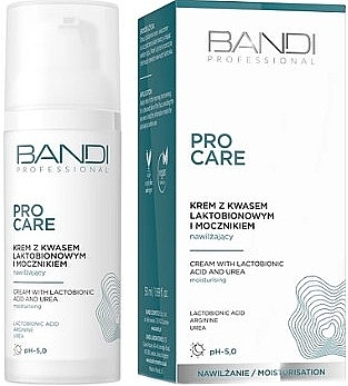 Face Cream with Lactobionic Acid & Urea - Bandi Professional Pro Care Lactobionic Acid And Urea Face Cream — photo N1