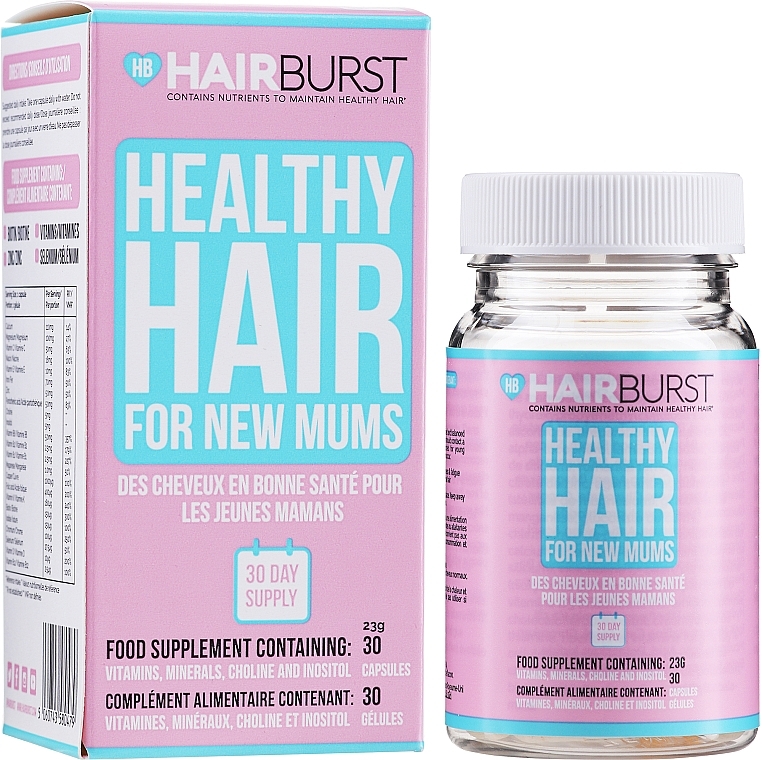 Healthy Hair Vitamins for New Mums, 30 capsules - Hairburst Healthy Hair Vitamins For New Mums — photo N2