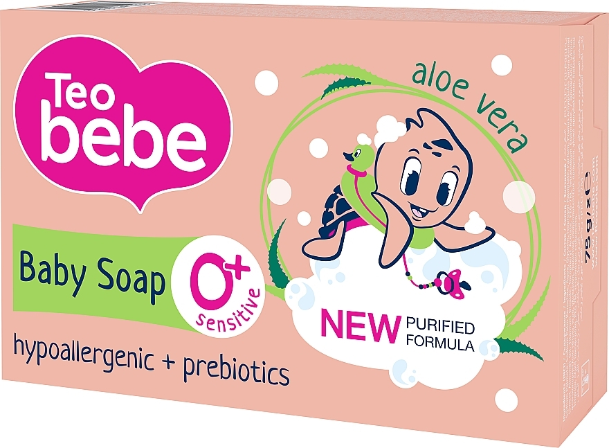 Kids Soap Bar with Aloe Vera Extract - Teo Bebe Sensitive — photo N1