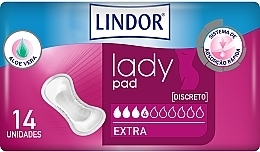Night Sanitary Pads, 14 pcs - Hartmann Lindor Lady Pad Extra — photo N1