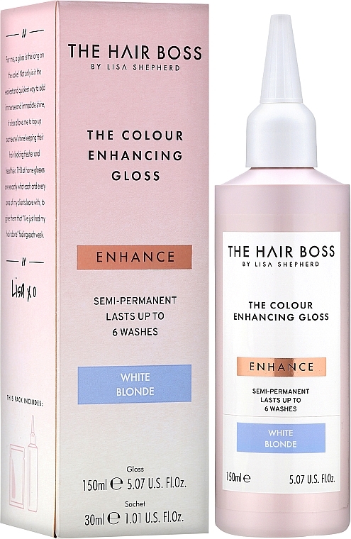 Color Enhancing Gloss White Blonde - The Hair Boss Colour Enhancing Gloss White Blond — photo N2