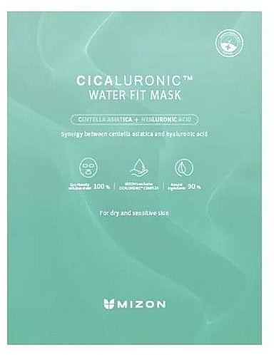 Face Sheet Mask - Mizon Cicaluronic Water Fit Mask — photo N1