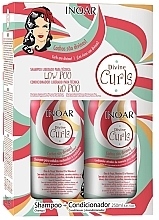 Curly Hair Set - Inoar Absolut Divine Curls (shm/250 ml + cond/250 ml) — photo N1