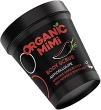 Anti-Cellulite Body Scrub 'Red Pepper & Rosemary' - Organic Mimi Body Scrub Anticellulite Red Pepper & Rosemary — photo N1