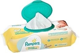 Wet Wipes 'New Baby Sensitive', 54 pcs - Pampers — photo N6