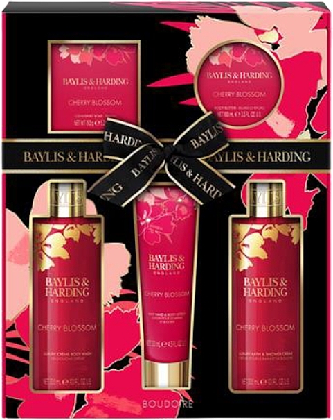 Set, 5 products - Baylis & Harding Boudoire Cherry Blossom Perfect Pamper Gift Set — photo N3