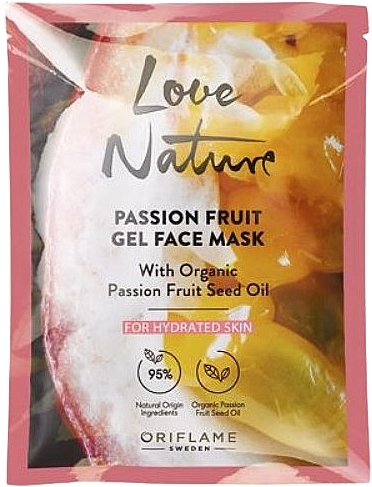 Moisturizing Organic Passion Fruit Gel Face Mask - Oriflame Passion Fruit Gel Face Mask with Organic Passion Fruit Seed Oil — photo N6