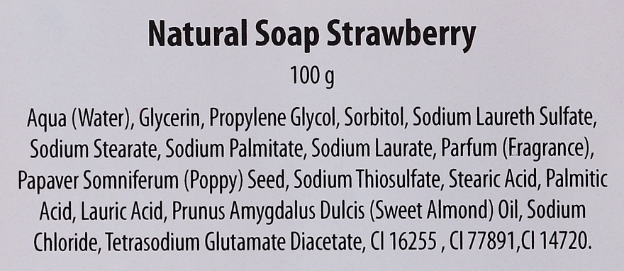 Natural Soap "Strawberry" - Bio2You Natural Soap Strawberry — photo N2