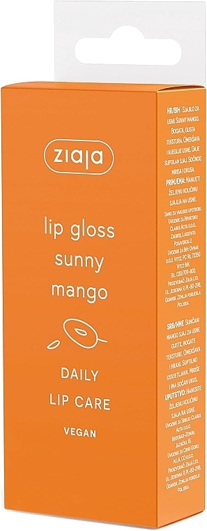 リップグロースバーム - Ziaja Lip Gloss Sunny Mango — photo N2