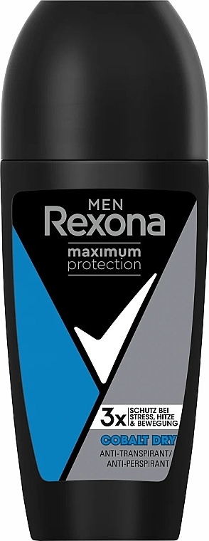 Roll-On Antiperspirant - Rexona Antitranspirant Deo Roll-On Maximum Protection Cobalt Dry — photo N1