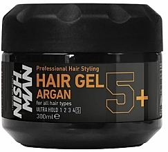 Fragrances, Perfumes, Cosmetics Hair Styling Gel - Nishman Hair Gel Argan 5+ Ultra Hold