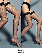 Women's Stockings "Ar Rete", nero - Veneziana — photo N26