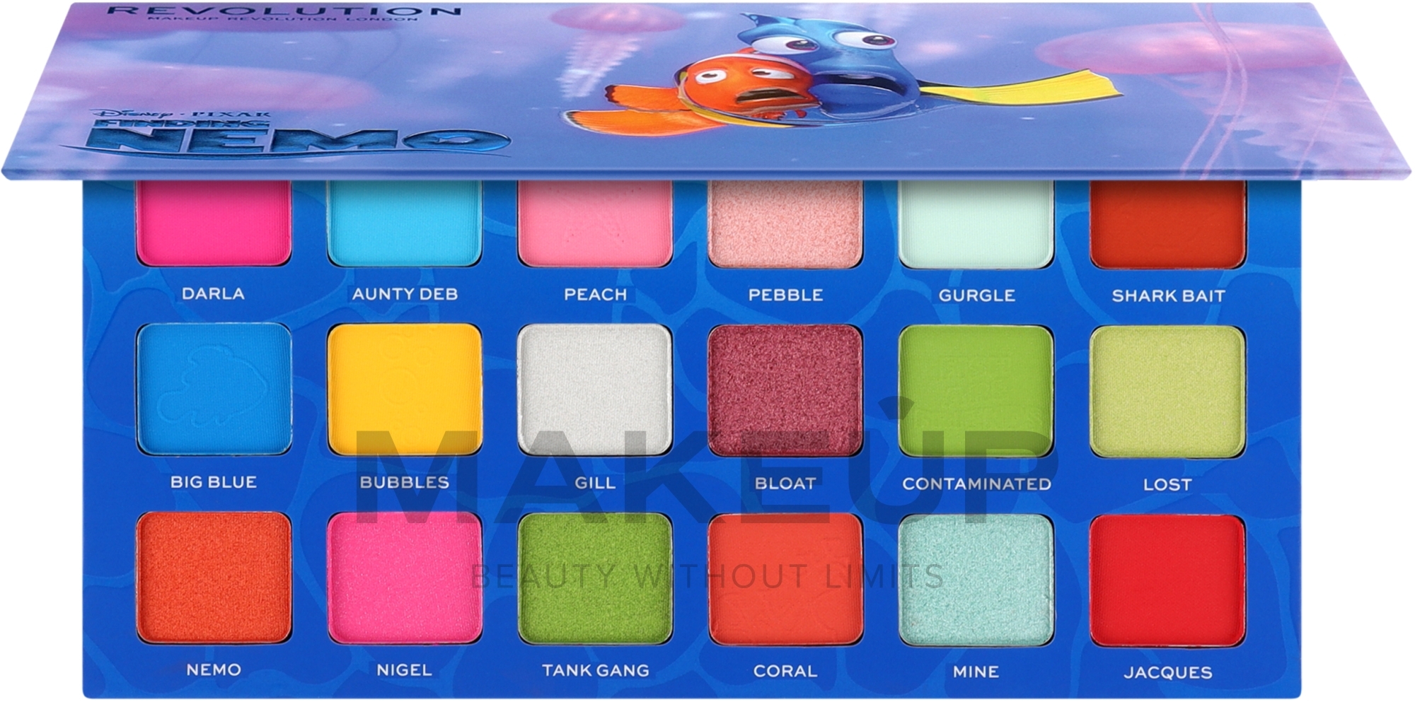 Eyeshadow Palette - Makeup Revolution Disney & Pixar’s Finding Nemo-Inspired Shadow Palette — photo 16.2 g
