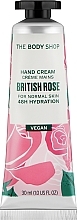 Fragrances, Perfumes, Cosmetics Vegan Hand Cream "British Rose" - The Body Shop Hand Cream British Rose Vegan