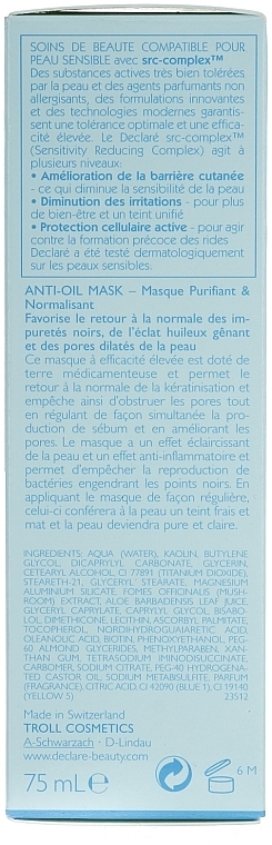 Anti-Oil Mask - Declare Pure Balance Anti-Oil Mask — photo N3