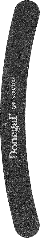 Curved Nail File 80/100, 9185, dark grey - Donegal — photo N1