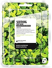 Fragrances, Perfumes, Cosmetics Face Sheet Mask "Green Tea" - Farmskin Superfood For Skin Soothing Sheet Mask