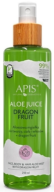 Face, Body and Hair Spray - APIS Professional Face, Body & Hair Aloe Mist With Dragon Fruit — photo N5